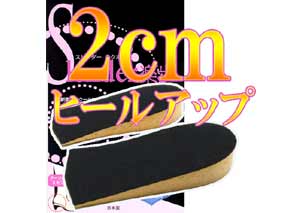 スレンダー楽歩 【2cmヒールアップインソール】