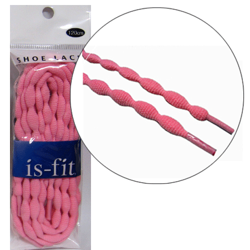 is-fit シューレース ノッティー 120cm NT-6ピンク