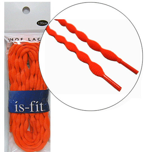 is-fit シューレース ノッティー 120cm NT-7オレンジ
